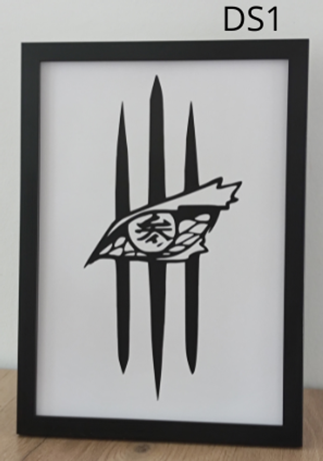 Cadres inspirés de Demon Slayer modèles divers