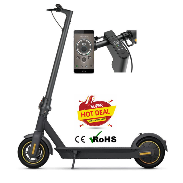 20-25-33 km/t foldbar MAX 500W 15Ah el-løbehjul, fartpilot & lås via app, 55 km kørsel