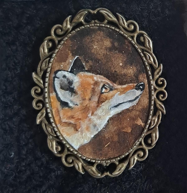 Broche Renard Brindille 