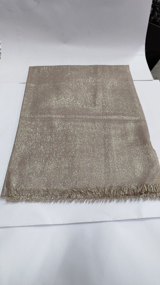 Stola ORO BRONZO elegante misto seta viscosa nuova con cartellino