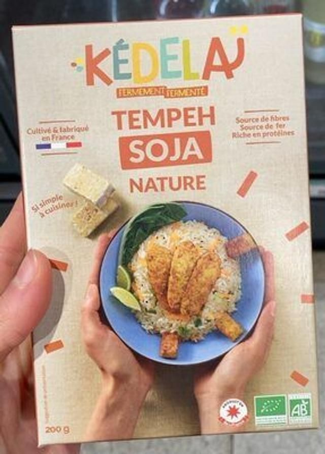Tempeh Nature bloc 200g/ Kedelai