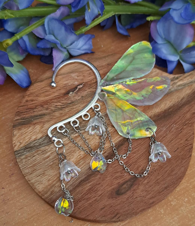 Tour d'oreille ailes irisées 