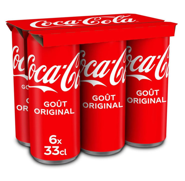 coca cola original cannettes x6