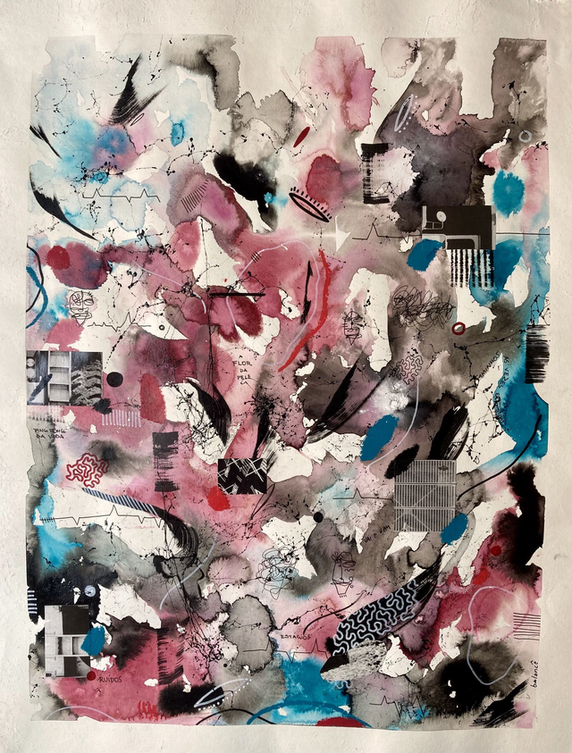 Original mix media on paper 50x65cm