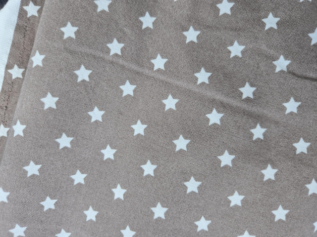 Coton brun étoile 140 x 120 cm