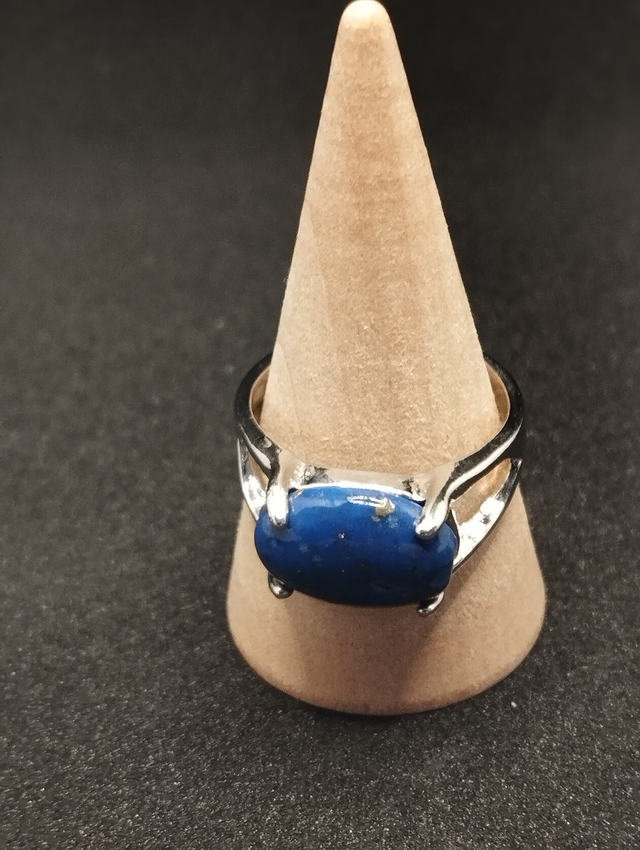 Bague en apatite bleue