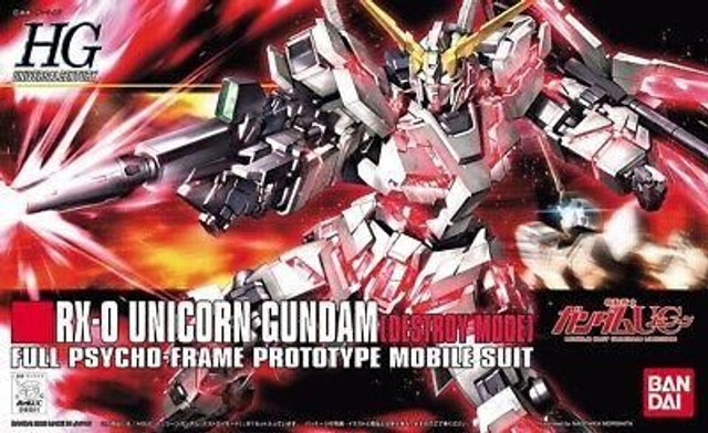 Gundam RX-0 Unicorn Destroy Mode 1/144 Scale Kit