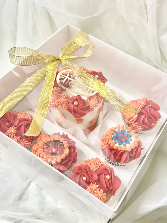 Diwali Bento Cake & Cupcakes