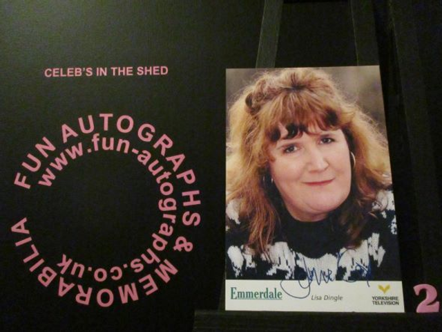 Jane Cox (Lisa Dingle) Original Emmerdale Yorkshire Tv Logo Pre-Print Cast Card (2)