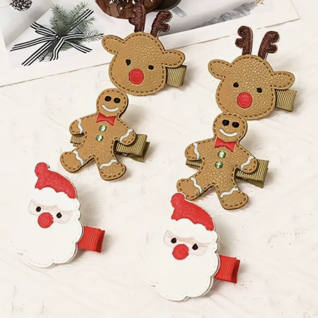 Christmas hair clips - small