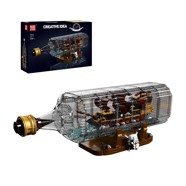 Mould King® 10066 Queen Revenger Schiff-In-einer-Flasche-Bausatz