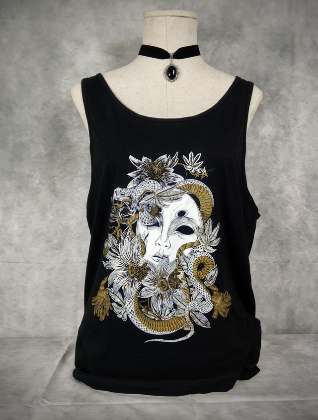 T-shirt Tank "Snake & Mask"