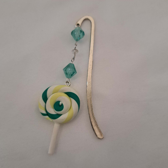 Marque-page Candy Pop - Vert, jaune et blanc