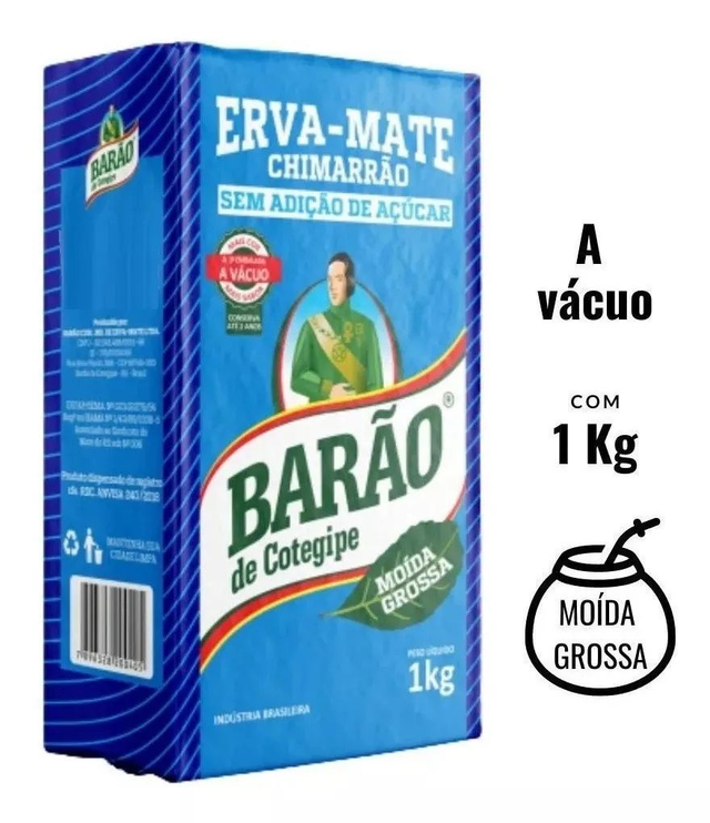 Chimarrão moída grossa 1 kg- Barão