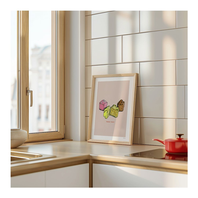 &#039;Fondant Fancies&#039; art print