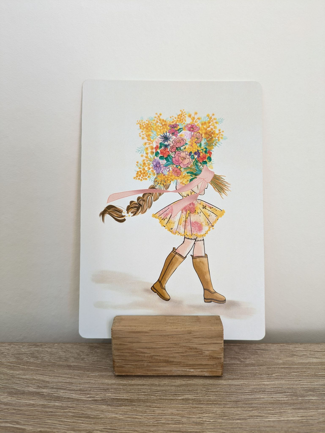 Carte Fille Bouquet