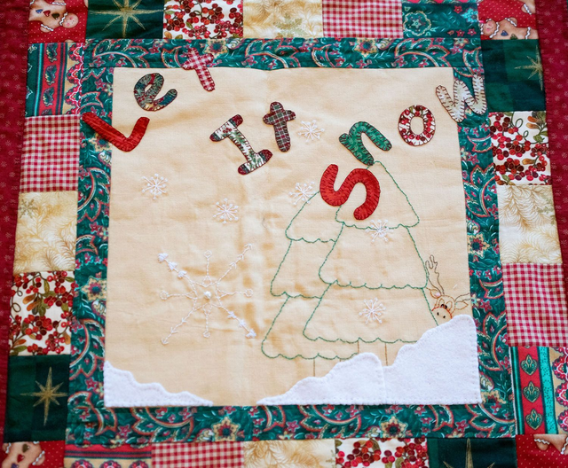Let It Snow Stitchery