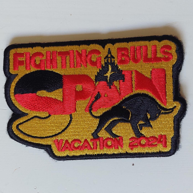732 Spain Vacation Patch English Version embroidered