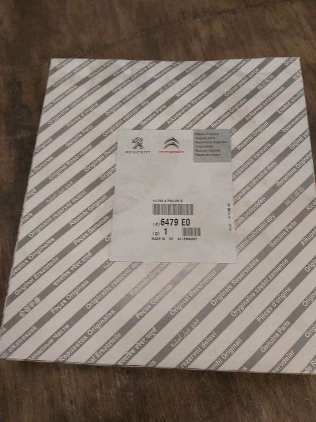 6479E0 - Filtre habitacle