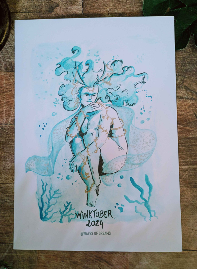 Illustration "Winktober 2024" - 21 x 14,8 cm (A5)