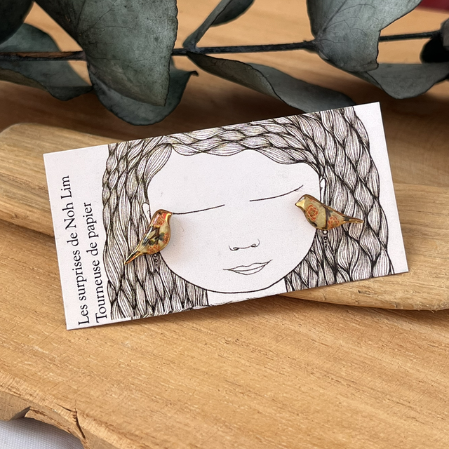 Puces oiseaux acier inoxydable 