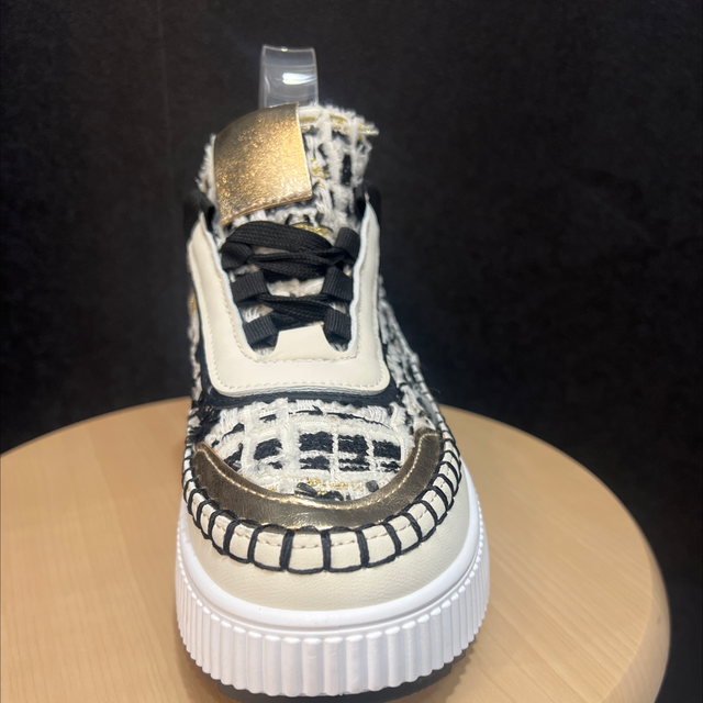 Basket blanc noir