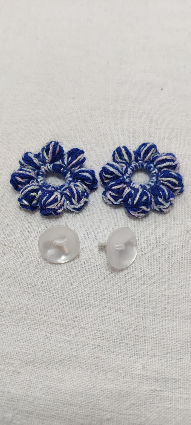 Petits Pas Fleuris Vichy Bleu Marine