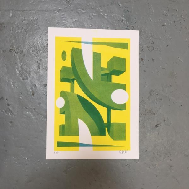 TAROE - Risographie - A3 - 50ex - Signé