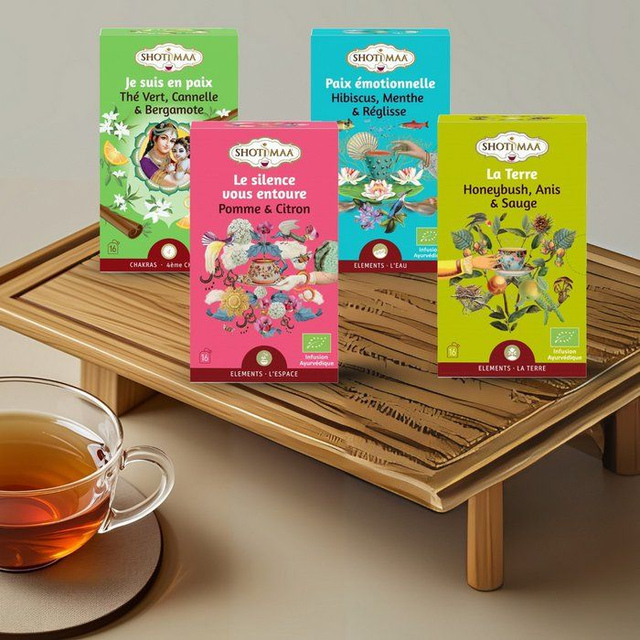 Box Détente : Infusions Bio Vitalité Douce, Équilibre Émotionnel, Digestion Légère et Sommeil Paisible