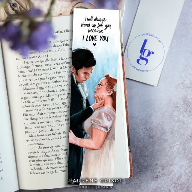 Penelope &amp; Colin (bookmark with quote)