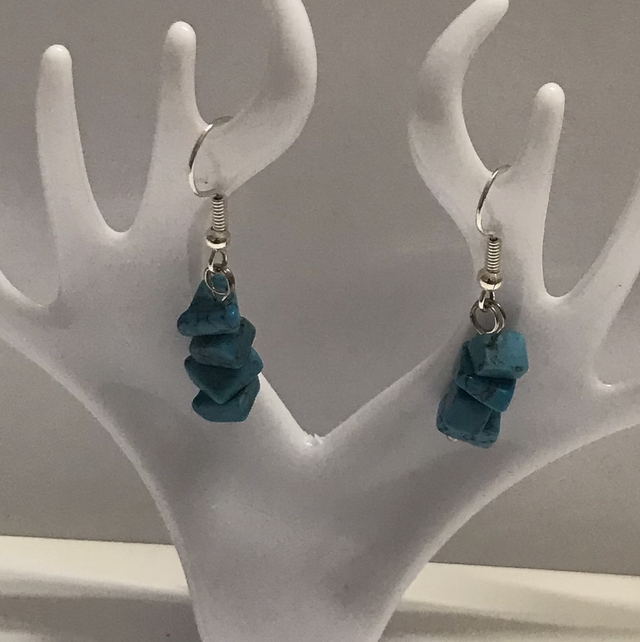 Turquoise Dangling Earrings- TDE3232