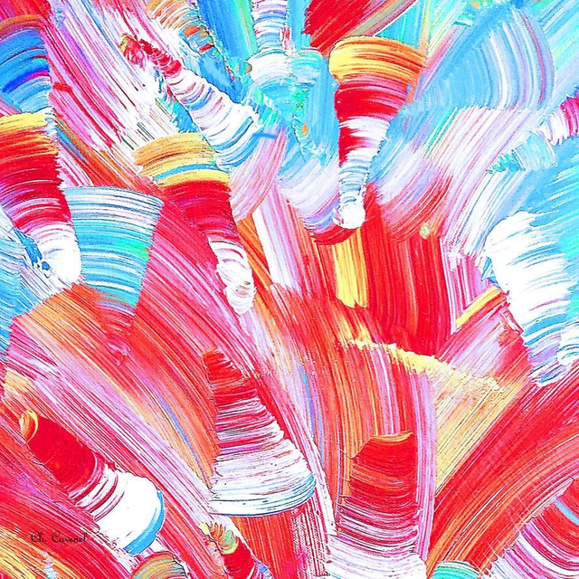 Foulard "Explosion" 90 x 90 cm