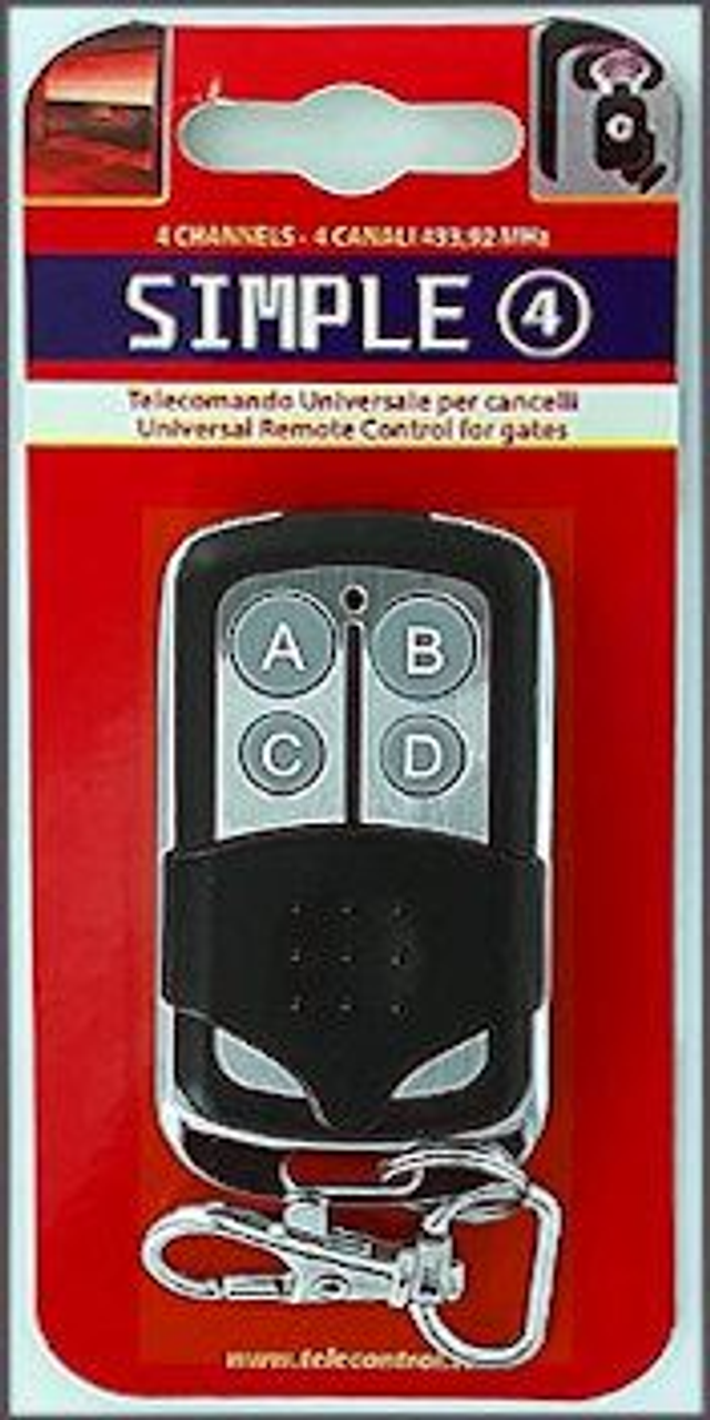 RADIOCOMANDO 433,92 MHZ 4 CANALI