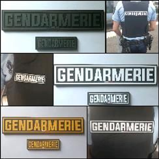 Gendarmerie Pack 3 jeux d'identifiants PVC différents GPBI COONEEN et GK