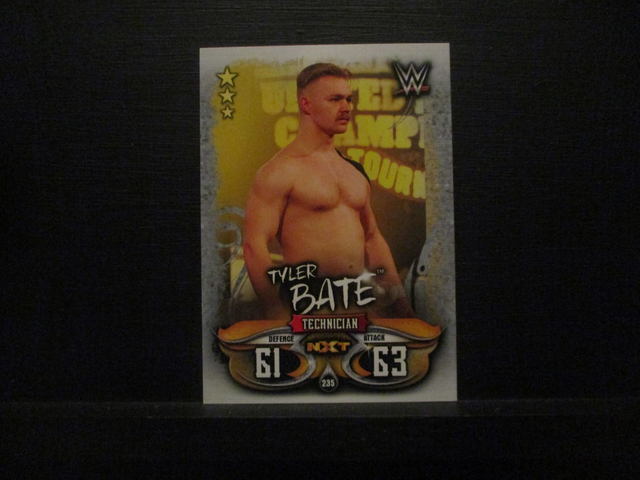 Tyler Bate - NXT Slam Attax Live Original Trading Card #235