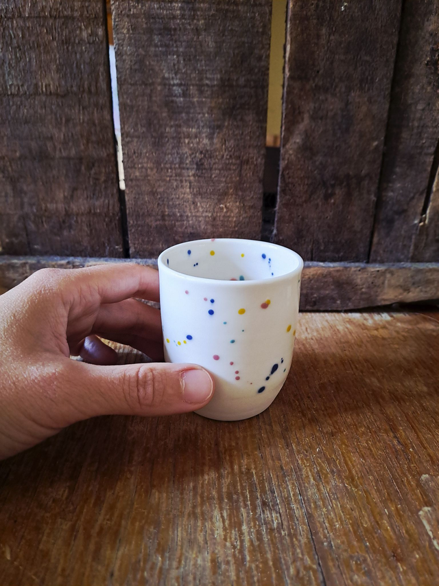 Tasse confettis porcelaine