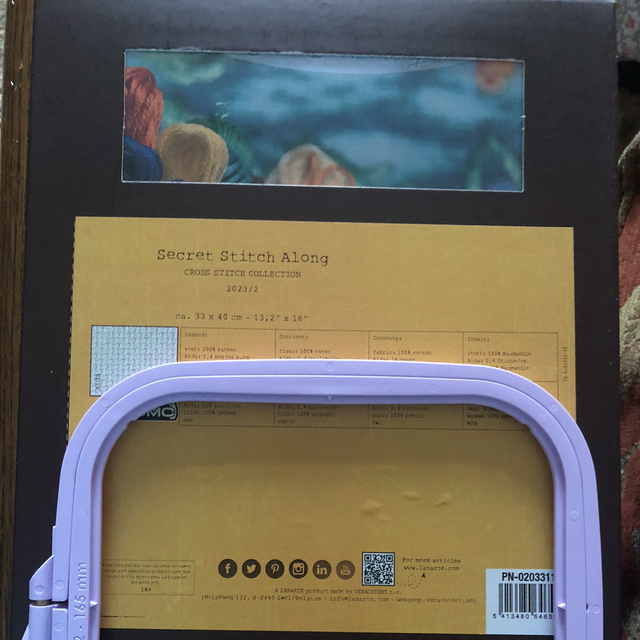 Secret Stitch Along by Vervaco plus a free Nurge Hoop