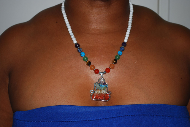 Collier howlite 7 chakras