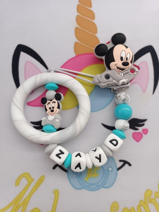 Attache tétine avec anneau Mick