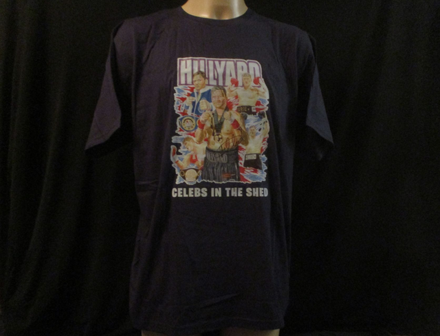 George Hillyard Picture T-Shirt ADULT UNISEX COTTON NAVY (Extra Large) Top