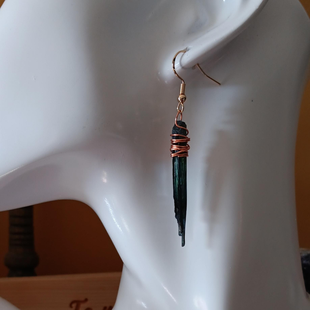 Vivianite Rose Gold Plated Earrings