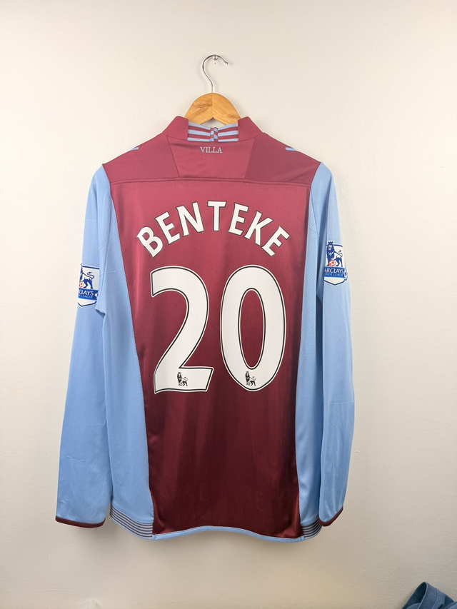 (L) Aston Villa 2013-14 Home (L/S) / BENTEKE 20