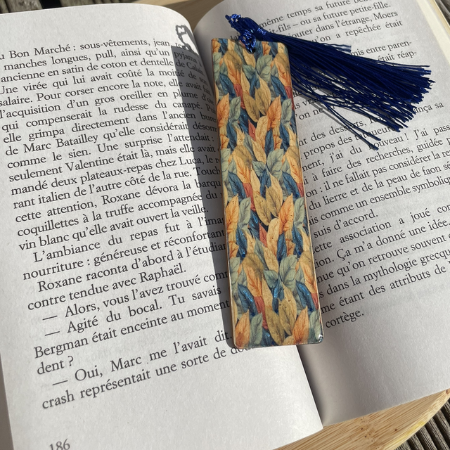 Marque-pages bois et  résine époxy