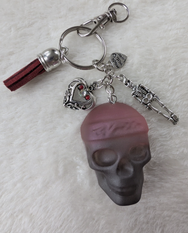 Funky Skull Keyring (Pirate Design)