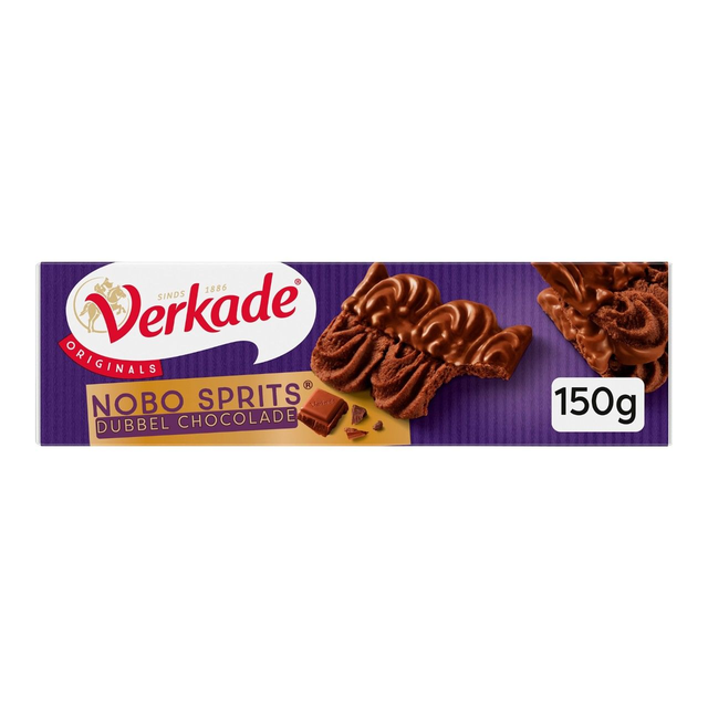 Verkade Nobo sprits dubbel choco 150g