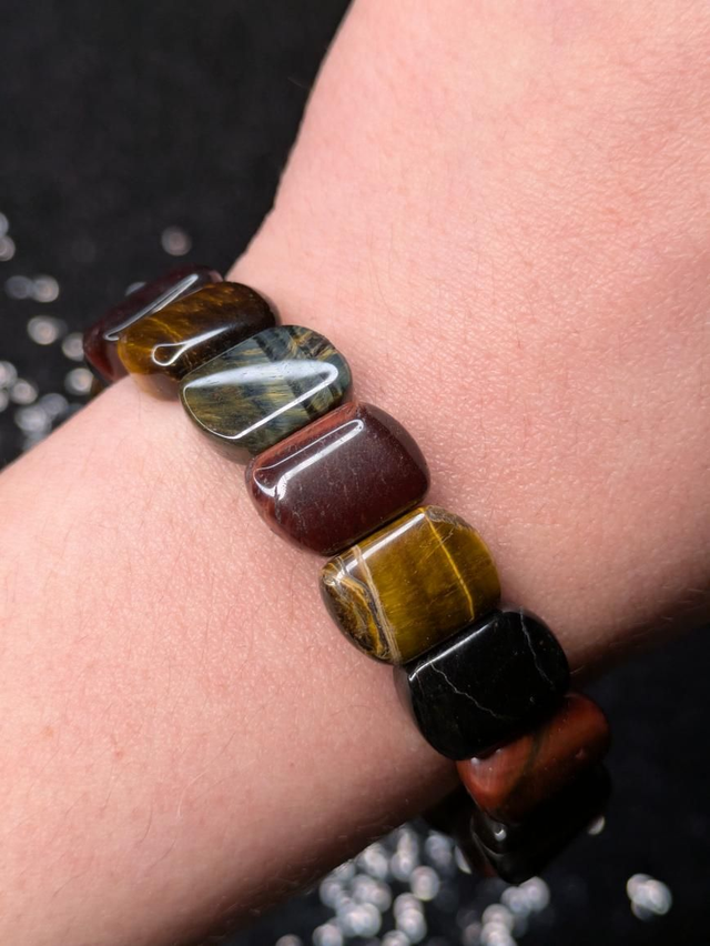 Bracelet œil de tigre multiple 2