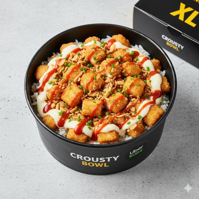 Menu Tasty crousty rice taille XL (entrée, boisson, dessert)