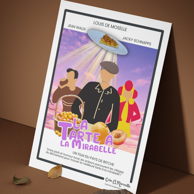 Carte postale Tarte à la Mirabelle 😋