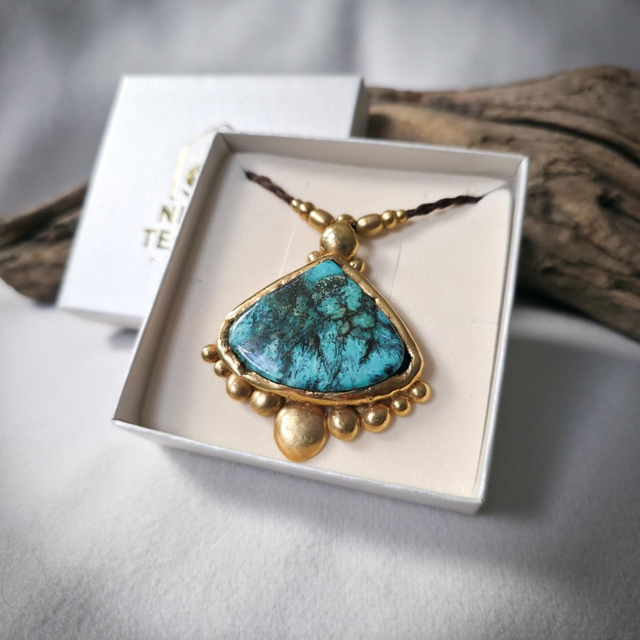 Colar Deméter com Turquesa de Hubei