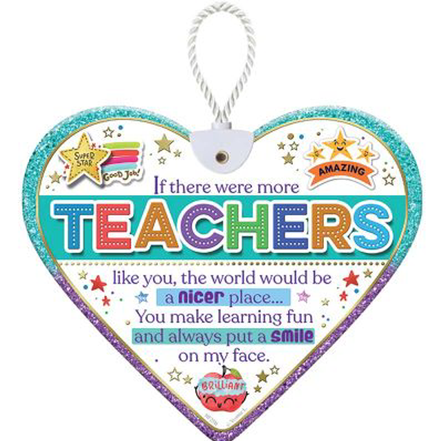 Heartfelt Teacher Ceramic Heart 